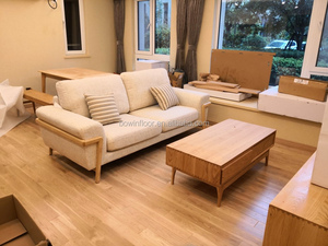 <span class=keywords><strong>Plancher</strong></span> en chêne blanc <span class=keywords><strong>massif</strong></span>, naturel, lisse, huilé, qualité AB - Product Image 6