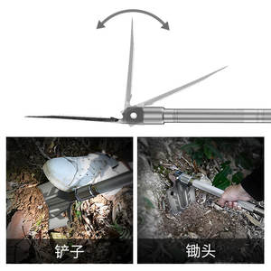 Pala Multifuncional Plegable para Exteriores D10-27, Herramienta de Supervivencia para Camping con Mango en D, Pala de Entrenchamiento de Grado Industrial - Product Image 6