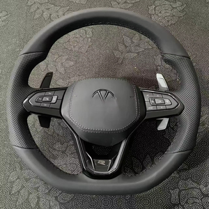 Accessori Volante in Pelle per VW Golf 5 MK6/MK7/MK8 Jetta Passat B8 Polo Tiguan GTI <span class=keywords><strong>Amarok</strong></span> Virtus Variant Plug and Play - Product Image 1