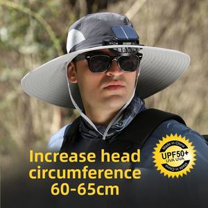 بطارية ليثيوم شمسية قابلة لإعادة الشحن حافة كبيرة-قبعة مروحة صغيرة متعددة الأغراض صلبة ذات عمر بطارية طويل - Product Image 5