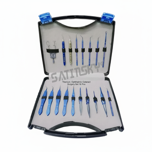 El juego de cataratas oculares es un conjunto de instrumentos quirúrgicos que están diseñados específicamente para oftalmólogos y cirujanos oculares - Product Image 1
