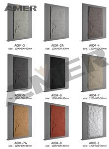 Rongke OEM fábrica al por mayor personalizado PU decorativo Faux roca piedra fibra cemento paneles de pared de hormigón bloque - Product Image 6