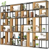 IULTRA Moderne Autoportant Double Face Grande Cloison D'étagère Taille Personnalisée Diviseur De Bureau Mur Ouvert Cloison De Bureau À Domicile