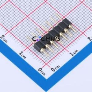XDZ254C-1-07-Z-3.0-G1 Pin Header Through hole Component (THT),P=2.54mm Connector 1x7P 2.54mm 2.54mm Round Pin - Product Image 1