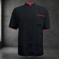 Veste Barber Rouge/Noir