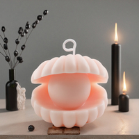 Velas Aromáticas Hechas a Mano con Conchas de Perla Creativas al por Mayor, Adornos Ecológicos para el Hogar con Fragancia, Decoración Navideña