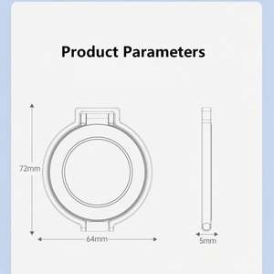 Compatible Flexible Dual-Sided Zinc Alloy Magnet Phone Grip <b>Holder</b> Stand Adjustable Ring Universal Smartphones Portable Desktop - Product Image 6