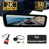 Sinjet pour Formula Leopard 5 Caméra de recul numérique à diffusion en continu de type séparé 2K Caméra de voiture 8,2 pouces H8 Pro Caméra de tableau de bord miroir