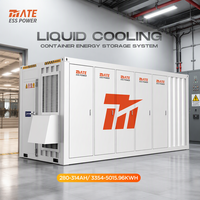 Système de Stockage d'Énergie Commercial MATE à Haute Performance avec Conteneur de Refroidissement Liquide BESS UL9540A 3MWh 5MWh pour Batteries au Lithium