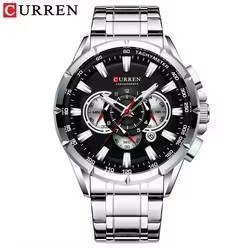 Montre Homme CURREN 8363 Nouvelle Collection Tendance, Montre-Bracelet à Quartz Sportive avec Chronographe, Bracelet en Acier Inoxydable, Idéale pour les Affaires - Product Image 4