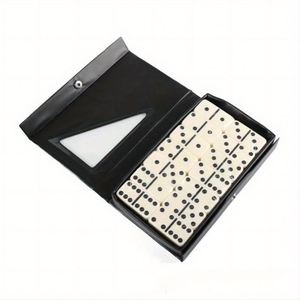 Wholesale Double Six Plastic Set Classic Board Game Family 28 Dominoes Portable Case Eco-Friendly Leisure Gifts <b>Entertainment</b> - Product Image 1