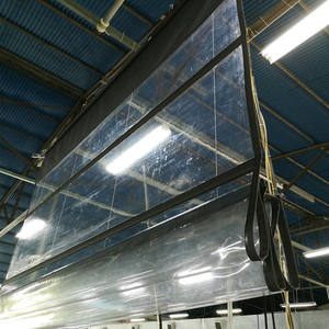 Imperméable PVC français fenêtre manivelle cordon Romapunch équipement pour extérieur jardin Patio mer plage mousson Transparent aveugle en <span class=keywords><strong>plastique</strong></span> - Product Image 1