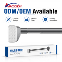 ARODDY Tringle à Rideau Télescopique Robuste Anti-Affaissement Sans Perçage pour Fenêtre, Tube Métallique 32mm, 27.5-47.2 Pouces, Fabricant depuis 20 Ans
