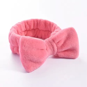 <span class=keywords><strong>Bandeau</strong></span> en flanelle personnalisé non pressant pour le lavage du visage, attache-<span class=keywords><strong>cheveux</strong></span> papillon, accessoires pour <span class=keywords><strong>cheveux</strong></span> doux <span class=keywords><strong>et</strong></span> moelleux - Product Image 2