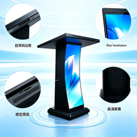 Pantalla LED para Podio de Tamaño Personalizable, Tablero de Mensajes Digitales con Texto Desplazable Programable para Actividades de Oratoria