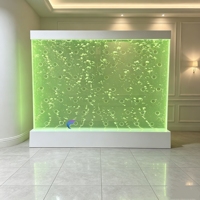 Pared de Agua Burbujeante Independiente Personalizada con Control Remoto y Cambio de Color, Decoración Interior Comercial y para el Hogar