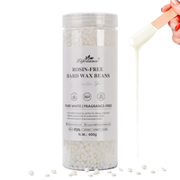 Échantillon gratuit de perles de cire dure formules sans colophane 500g de marque privée pour l'épilation de salon à la maison azulène rose
