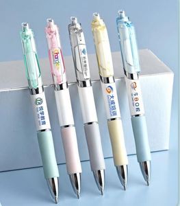 Papelería de Alta Estética para Estudiantes, Bolígrafo de Gel de Color Morandi, Personalizable con Logotipo, Publicitario, para Firmas, de Plástico, con Tinta Negra - Product Image 4