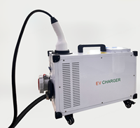 Station de recharge rapide pour véhicules électriques DC portable et mobile CCS2 20 kW, chargeur DC pour véhicules électriques sans batterie pour voitures européennes Tesla Audi BYD VW ID