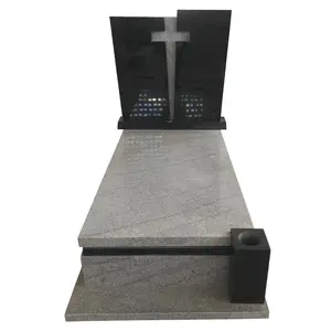Полированный Китайский чернильный белый, польский, Венгрия, Словакия, стильный гранитный надгробный камень