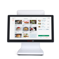 Terminal de point de vente tout-en-un étanche de 15,6 pouces avec processeur i5, 16 Go de RAM et 256 Go de stockage pour les magasins de proximité