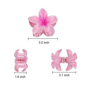 Set de 3 Accesorios de Pelo con Clip de Flor de Huevo para Mujer y Niña, Regalo de Verano con Temática Marina, Clip de Flor para el Pelo - Product Image 2