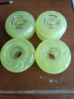 Patins à Roulettes en Ligne à Haut Rebond avec Roues en Caoutchouc PU de 72 mm, 76 mm, 80 mm, Taille et Dureté Personnalisables pour Roues de Hockey
