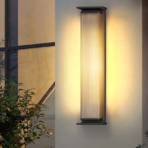 Applique murale extérieure moderne en acier inoxydable et plastique, style minimaliste, pour jardin, terrasse, villa, étanche, éclairage extérieur, fourniture pour projets - Product Image 5