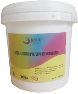 Inşaat kullanımı sprey uygulaması için çatı bodrum için su geçirmez bitüm modifiye kauçuk boya sıvı polimer çimento