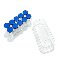 Vente directe d'usine, flacon en verre ambré stérile, 10 ml, flacons en borosilicate pré-stérilisés, flacon en verre transparent pour usage médical