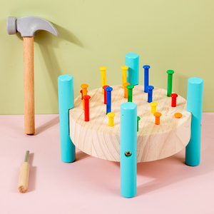 Jouet de comptage de perles Montessori Jeu de perles à pince en <span class=keywords><strong>bois</strong></span> unisexe pour 2 à 4 ans Compétences en mathématiques motrices fines et jeux de correspondance des couleurs - Product Image 6