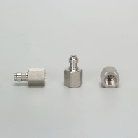 Connecteur rapide 8 mm tête mâle en acier inoxydable avec valve unidirectionnelle, valve haute pression, buse d'admission M10 * 1G1/8Npt