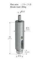 Clip de fixation pour câble en cuivre pour kit d'éclairage suspendu et fixation de bannières