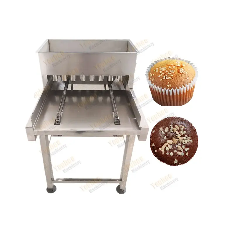 Elektrikli kek buzlanma boru makinesi gıda granül serpme serpme makinesi için kek pasta
