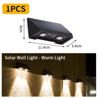 Applique murale solaire pour porche extérieur, ampoule LED étanche, éclairage automatique la nuit pour jardin, cour, balcon