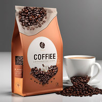 Sachets de thé et de café à fond plat, emballage personnalisé pour boissons, sachets de caféine, sachets debout, sachets refermables pour aliments