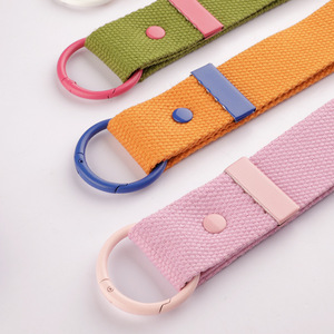 Porte-clés multi-couleurs pour sac à dos, bagage, étiquette de nom, lanière de poignet, tissu, toile, bricolage - Product Image 3