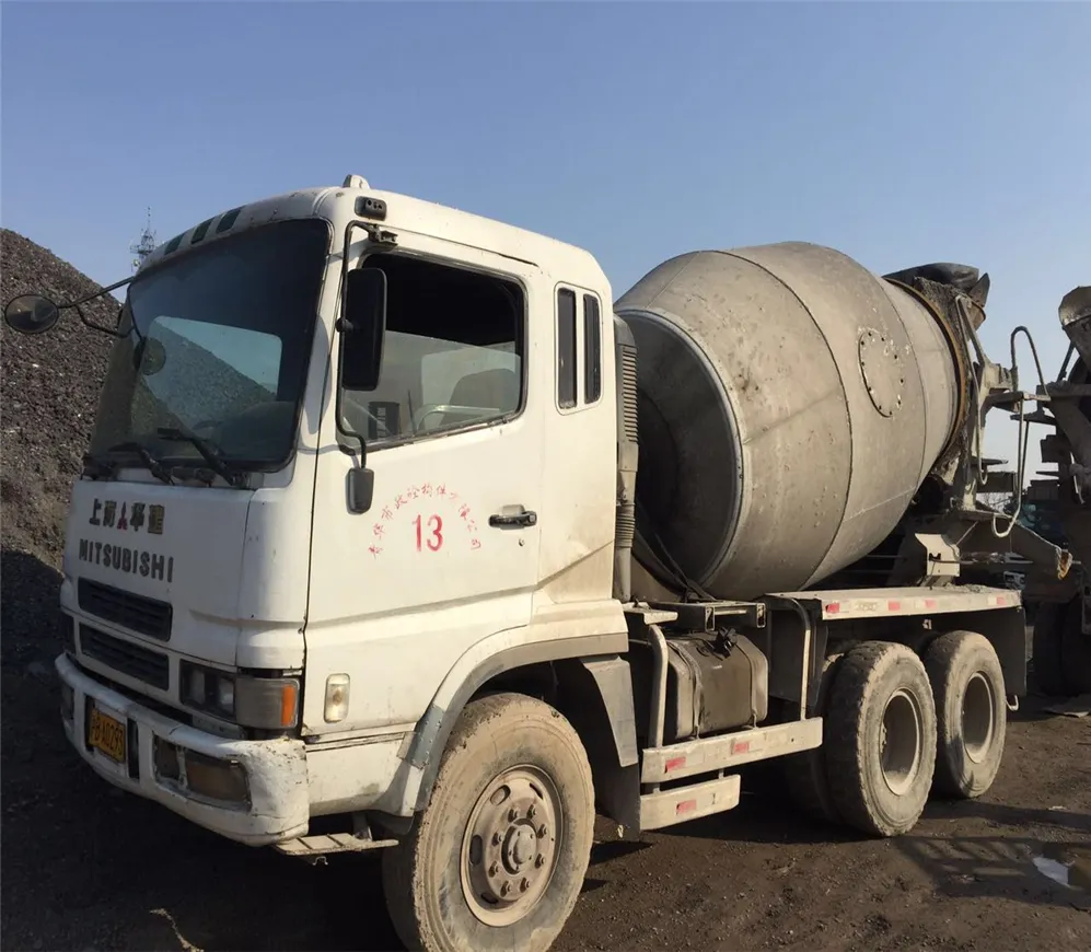 Caminhão de concreto usado mitsubishi 8-12 medidor cúbico fuso/hino/isyen misturador de cimento caminhão à venda