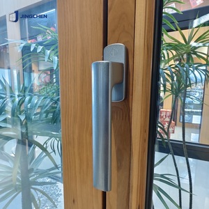 Fenêtre coulissante moderne en aluminium et bois <span class=keywords><strong>composite</strong></span> avec rupture de pont thermique, double vitrage Low-E pour villa de luxe - Product Image 3