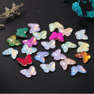 Cristales de Cristal Sueltos en Forma de Mariposa <span class=keywords><strong>Color</strong></span> Mocha, Base Plana 3D, 6.5*8 mm y 8.5*11 mm, <span class=keywords><strong>para</strong></span> Decoración de Vestidos - Product Image 6