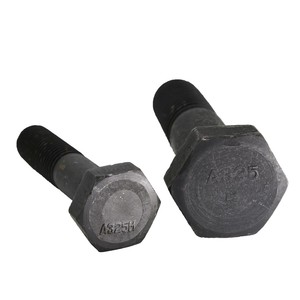 สลักเกลียวหกเหลี่ยมสีดำขนาด 3/4 <span class=keywords><strong>Unf</strong></span> 3/8nc16 เกรด 8.8 10.9 A193 A194 B7 ความแข็งแรงสูง ชุบสังกะสีแบบจุ่มร้อน ขนาด M6x45 พร้อมน็อต 30 มม. M8 M10 M16 M30 40 มม. - Product Image 2