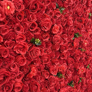 可定制户外仿真花背景墙布底婚庆装饰带地图定制 - Product Image 2