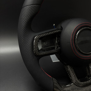 Volante de Cuero y Fibra de Carbono Personalizado para el Interior del Automóvil, para <span class=keywords><strong>Jeep</strong></span> Wrangler JK JL - Product Image 6