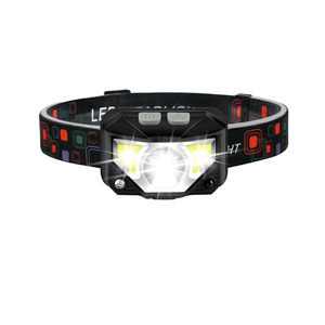 Lampe frontale tactique LED Helius portable à induction, rechargeable par USB, corps en plastique ABS, étanche IP54, portée de 200 m, pour le travail - Product Image 2