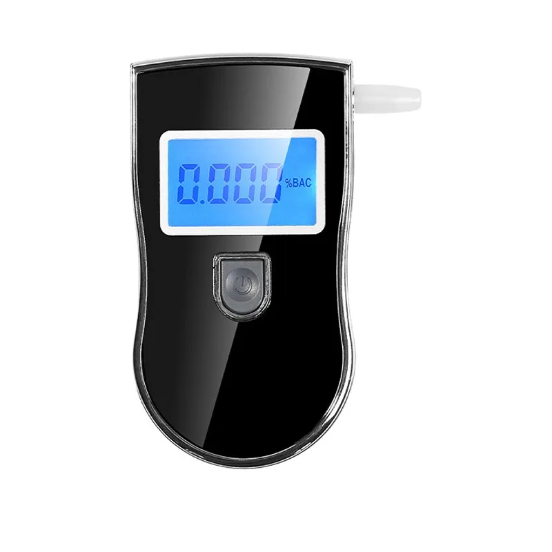 Hoge Gevoeligheid Batterij Aangedreven Alcohol Checker Detector Draagbare Lcd Digitale Adem Alcohol Tester Blaastest