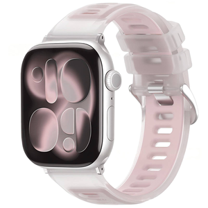 สายรัดข้อมือยางสีลูกกวาดแบบโปร่งแสงสำหรับ iWatch 11 10 9 8 46 มม. 42 มม. - Product Image 4