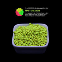 Mélange maître en plastique de couleur fluorescente de matières premières brillent dans le mélange maître foncé pour le PE EVA PS de pp