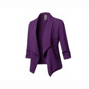Ventes en gros de vestes cardigan pour femmes et filles, manches longues, col rabattu, taille plus, costume de bureau, manteau élégant décontracté - Product Image 1