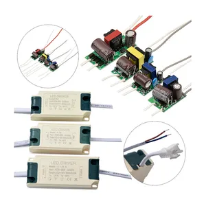 Transformador de potencia de unidad de corriente constante de aislamiento LED IC, lámpara de punto empotrada externa de 3W5W7W9W12W24W36W, balasto