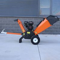 Broyeur à bois à haut couple GS100 7HP, déchiqueteur à tambour à essence 212cc, capacité 100mm, 115kg pour l'élagage des vergers